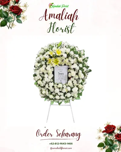 Krans Bunga Duka Cita di Sumublor